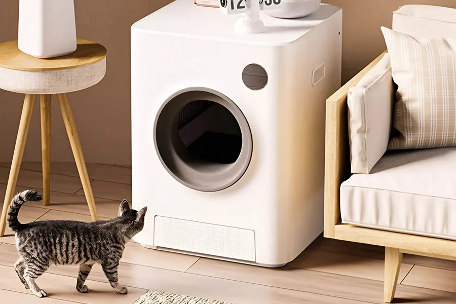 self-cleaning cat litter box